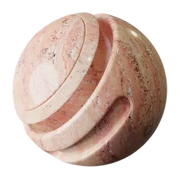 High-quality PBR pink marble texture for 3D modeling in Blender, suitable for realistic interior and exterior visualizations.