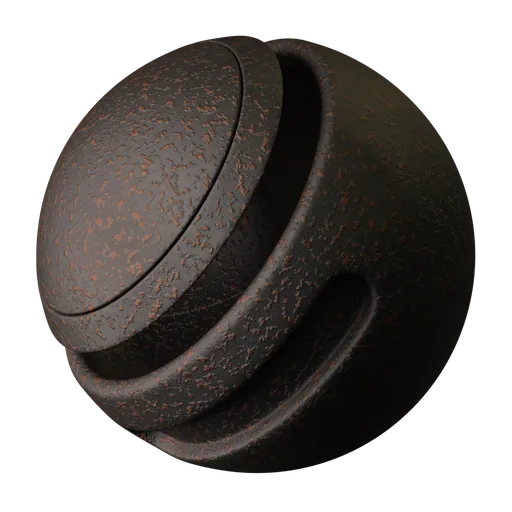 High-quality rusty metal texture for Blender 3D, featuring a single-node procedural shader ideal for PBR material configurations.