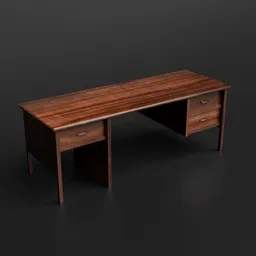 Vintage Wooden Office Desk