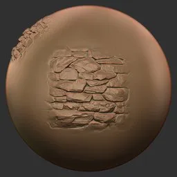 Rounded Cobblestone Wall