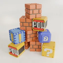 Super Mario Toy Blocks set