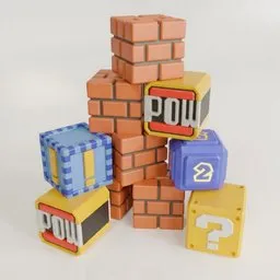 Super Mario Toy Blocks set