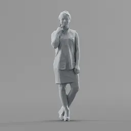 Lowpoly Female Standing