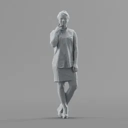 Lowpoly Female Standing