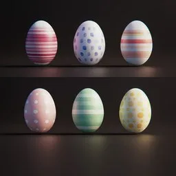 Easter Eggs with seamless Texture