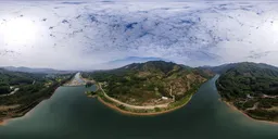 Green waters and green mountains HDR