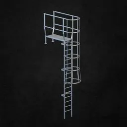 Exterior ladder