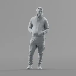 Lowpoly Male Standing