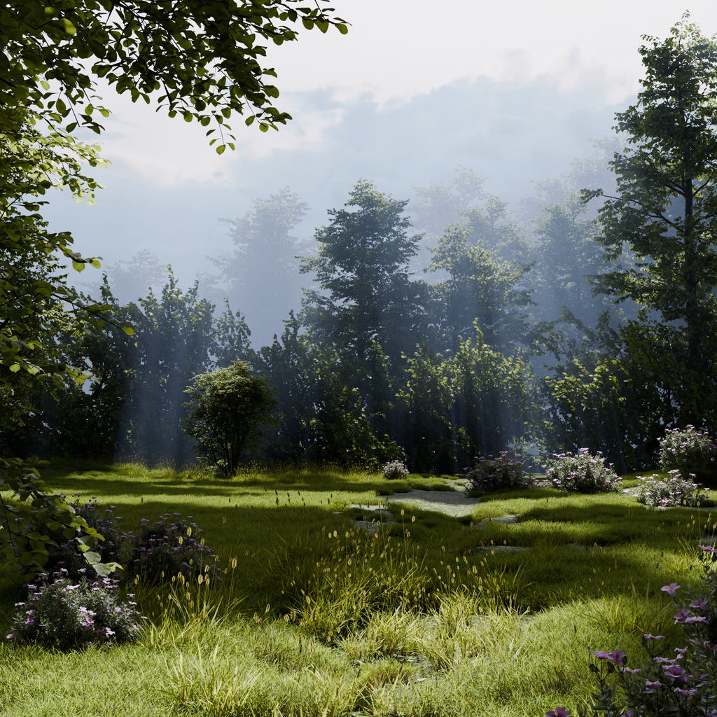 Green Forest Landscape | FREE Nature scenes | Blendkit