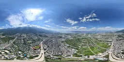 Highsky building green tree mountain