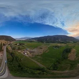 Smokey Sky Aerial Landscape