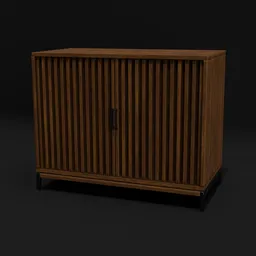 Walnut Wood Cabinet