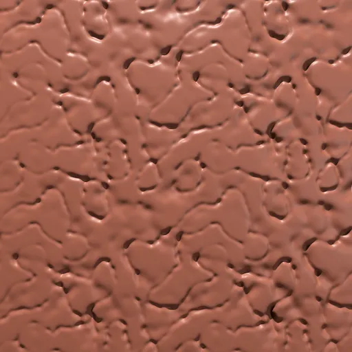 Detailed vein pattern sculpting by Random Veins brush for organic 3D modeling in Blender.
