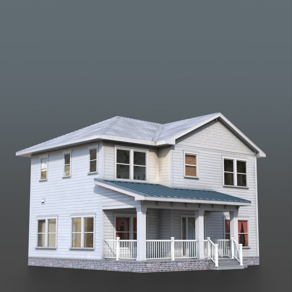 BG Buildings - Neo Craftsman House | Private Buildings Models | BlenderKit