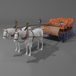 Horse-drawn sleigh