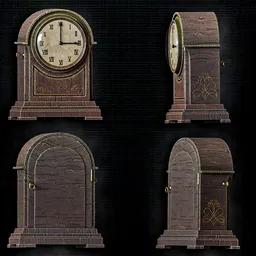 Vintage Wooden Mantel Clock