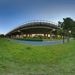 Vacant land next to the overpass