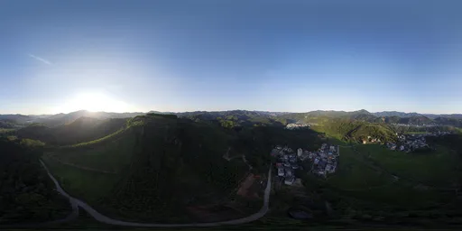 Clean sky sunset