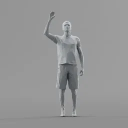 Lowpoly Male Standing