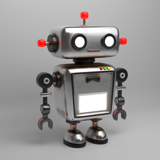 Robot Cute Scifi droid | Robots Characters models | BlenderKit