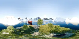 Sunny Island in The Mountains