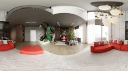 Modern Christmas Living Room