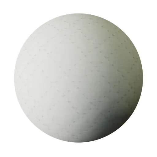 Soft white stitched blanket PBR texture for 3D rendering in Blender and other applications.