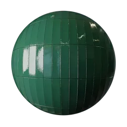 Emerald Ceramic Concave Tiles