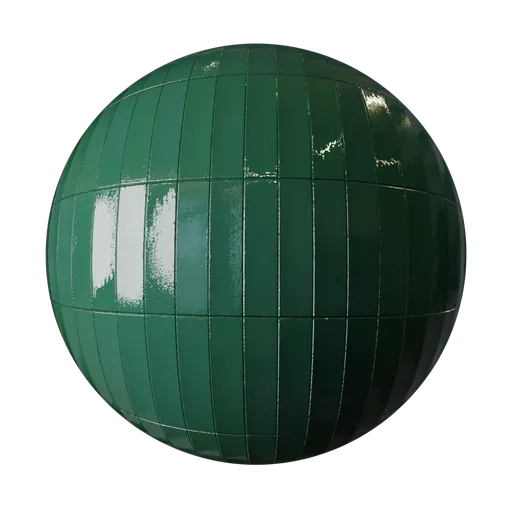 Emerald Ceramic Concave Tiles