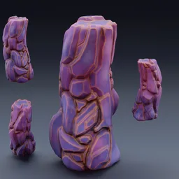 Stylized cliff