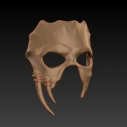Sabertooth Skull Mask
