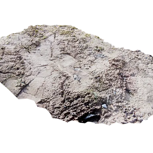 Footprint on the ground