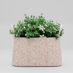 Cozy Indoor Floral Basket Decor