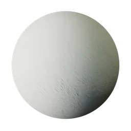 High-resolution white plaster PBR texture with subtle wave patterns for 3D modeling in Blender and other software.