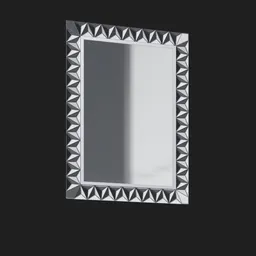 Mirror w/tringular pattern