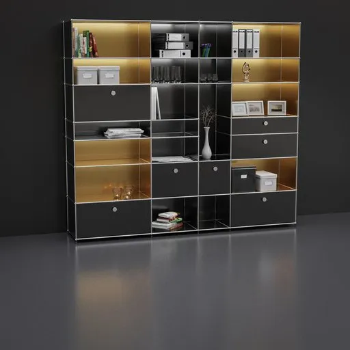Shelf with decoration set