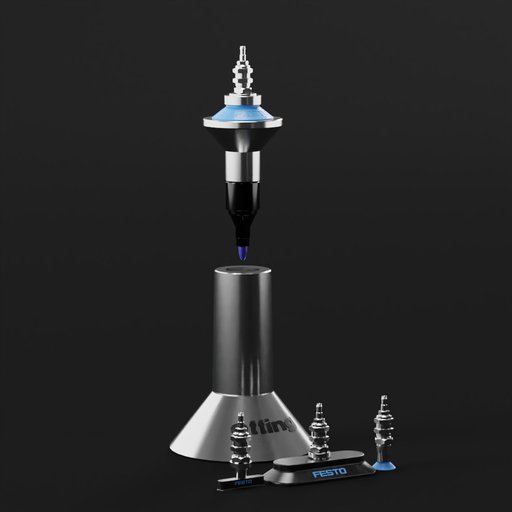 Robot FESTO vacuum cups and pens