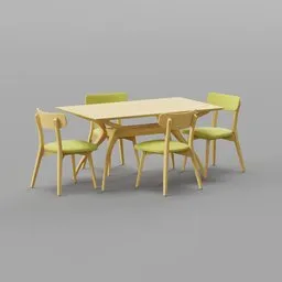 Bryona 4 - Person Trestle Dining Set