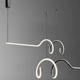 Spiral Linear Pendant Light