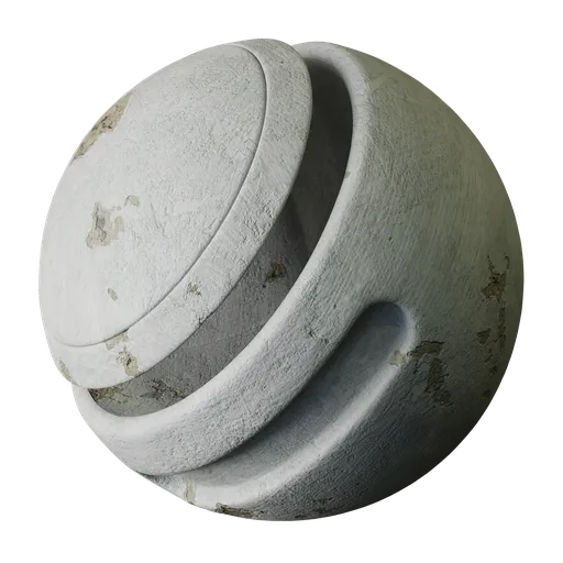 Chipped White Plaster