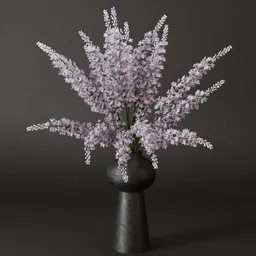 SJ-White lilac flower