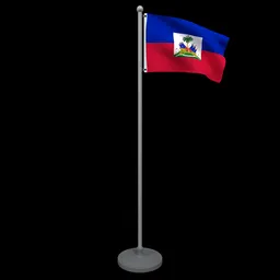 Animated Flag of Haiti
