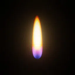 Realistic 3D candle flame model with dynamic lighting, suitable for Blender animation and rendering projects.
