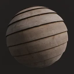 High-quality 4K PBR Wood Planks Material for realistic texturing in Blender 3D and other applications.