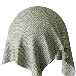 Plain Green Jacquard