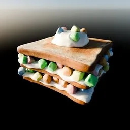 Marshmallow Sandwich With Cream