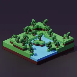 Scene - Lowpoly Forest Environment