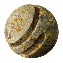 Highly detailed rusty metal texture for 3D modeling, featuring realistic aging and weathering effects, suitable for Blender and PBR workflows.