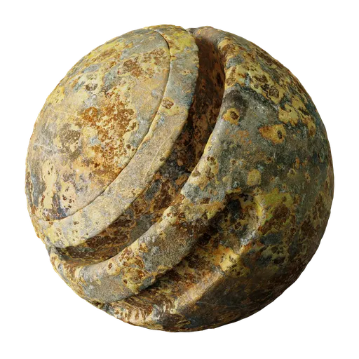 Highly detailed rusty metal texture for 3D modeling, featuring realistic aging and weathering effects, suitable for Blender and PBR workflows.
