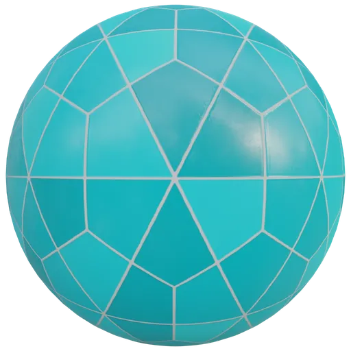 Teal Polygonal Wall Texture